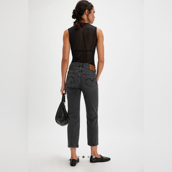 LEVI’S WEDGIE STRAIGHT JEANS | SIZE 27 | BLACK - Straight Leg Ankle Cropped - Picture 1 of 14